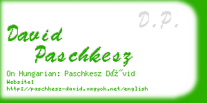 david paschkesz business card